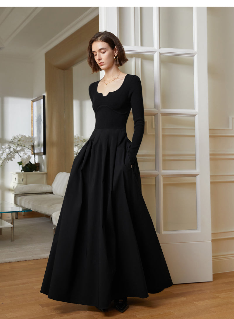 black lady patchwork dress