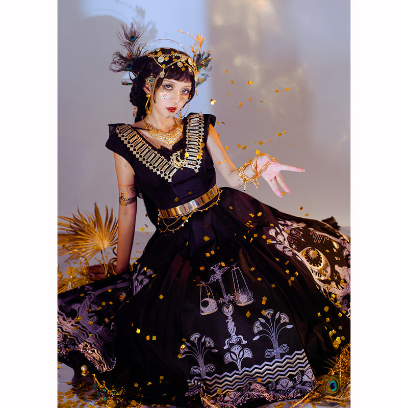 Ancient mythical balance classical dress