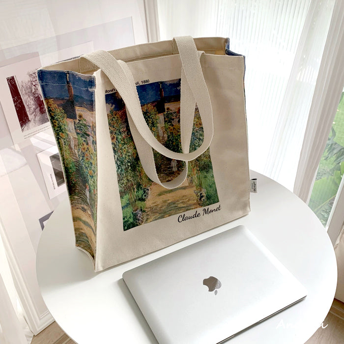 The Artist's Garden at Vetheuil Tote Bag