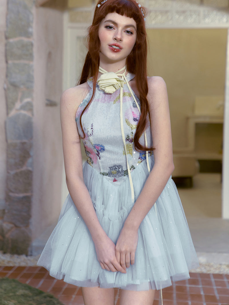 Petal Embroidered Dress of the Princess of Water