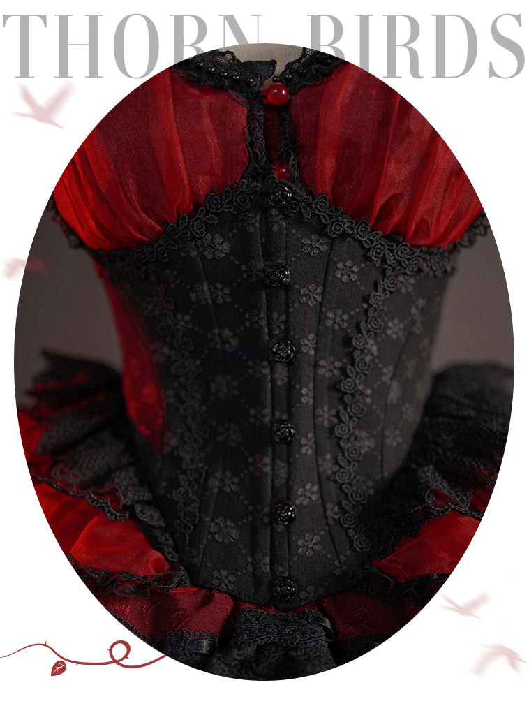 Western Queen Flower Embroidered Corset [Scheduled to be shipped in mid-June 2023] 