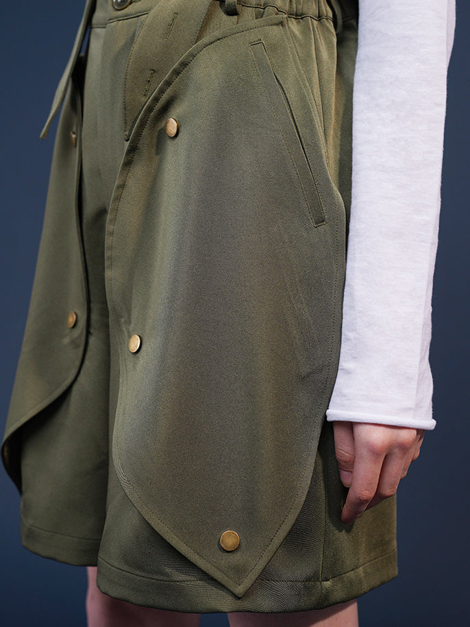 British Girl's Strap Half Work Pants