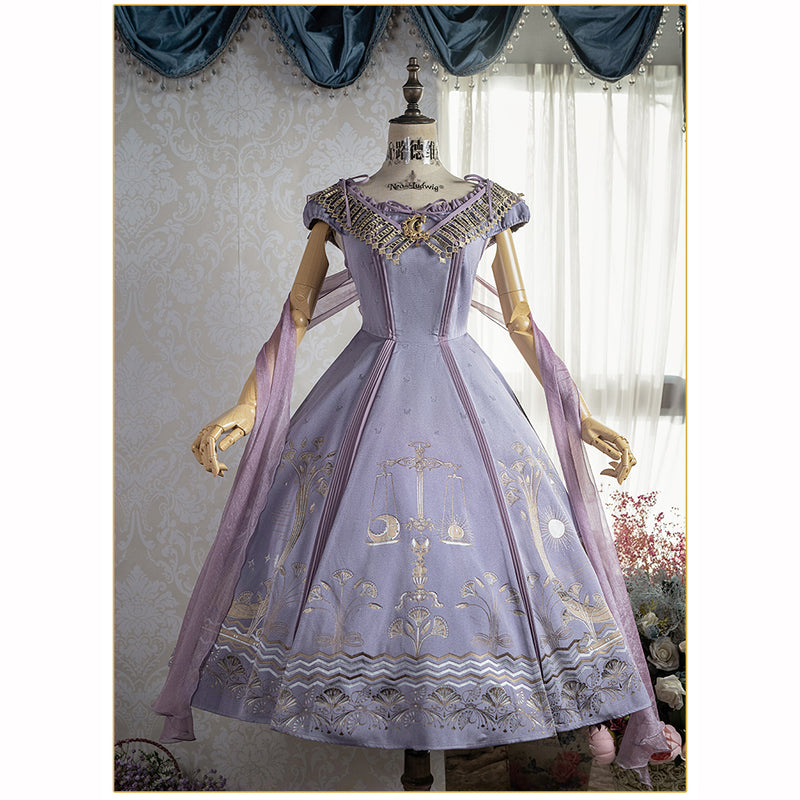Ancient mythical balance classical dress