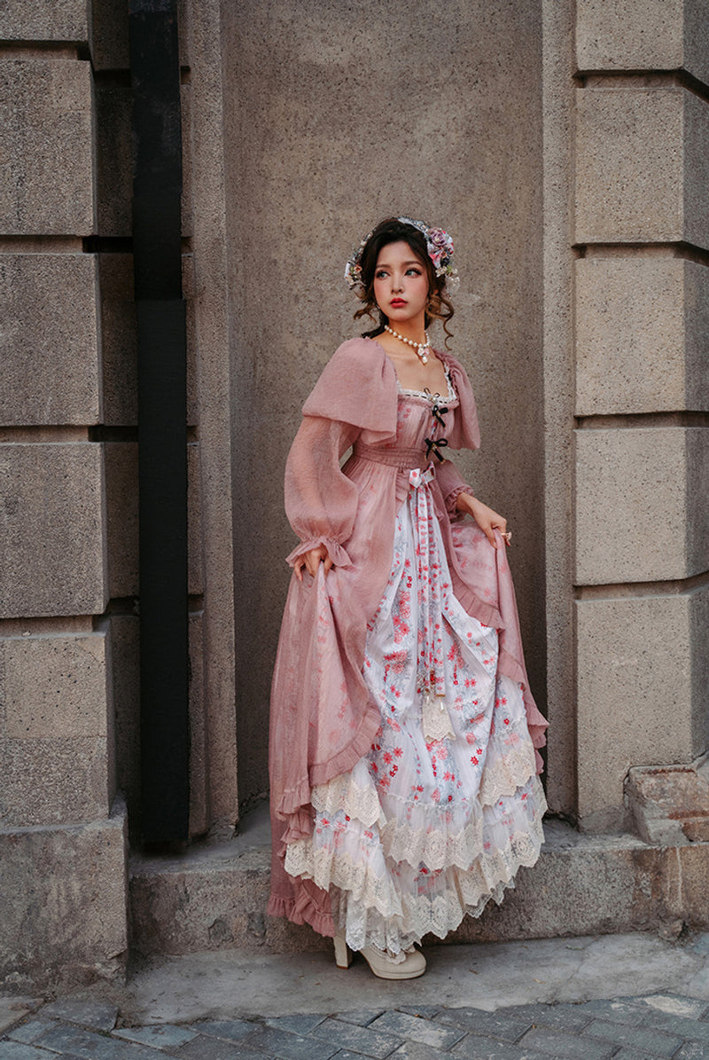 Splendid Queen Floral Sleeveless Dress