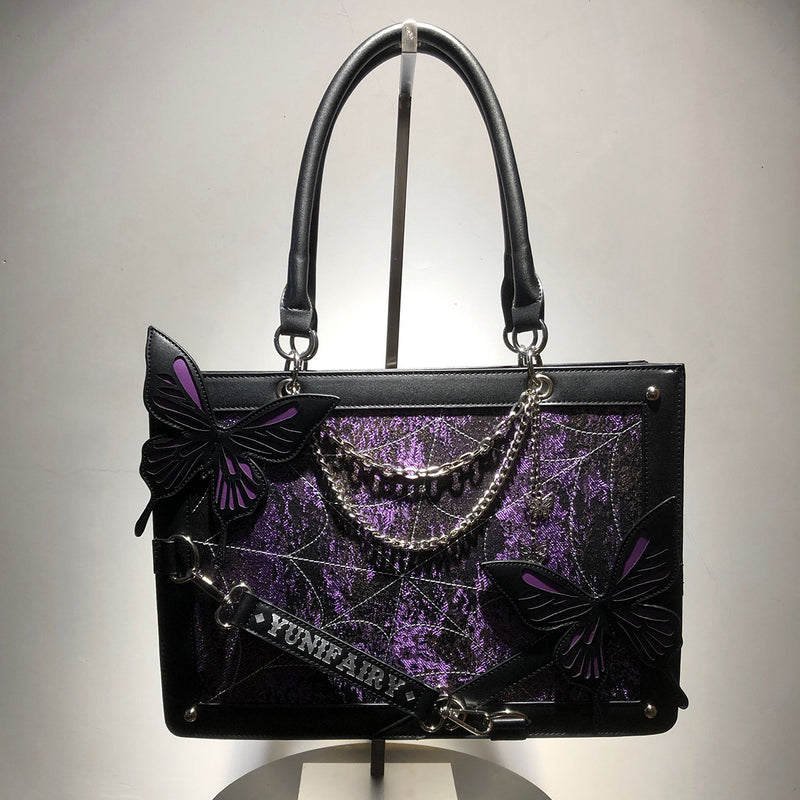 Spider's Thread and Butterfly Gothic Bag