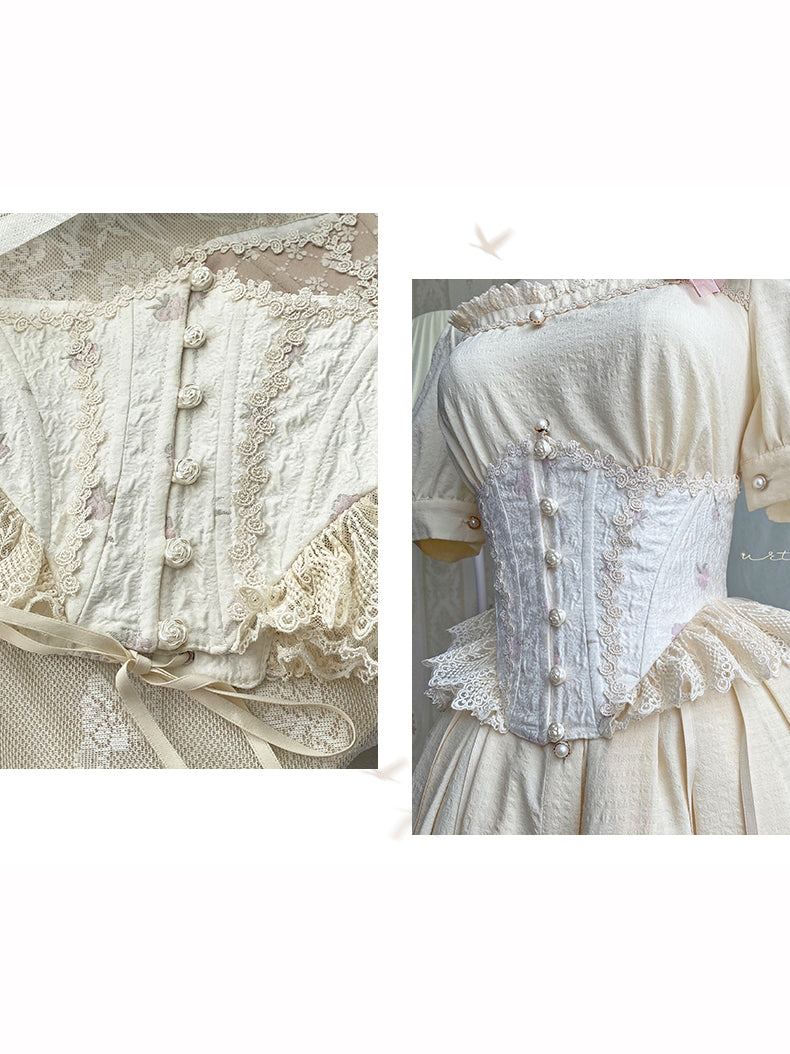 Western Queen Flower Embroidered Corset [Scheduled to be shipped in mid-June 2023] 