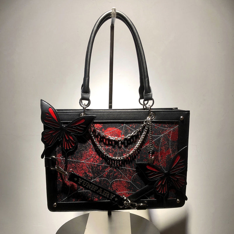 Spider's Thread and Butterfly Gothic Bag