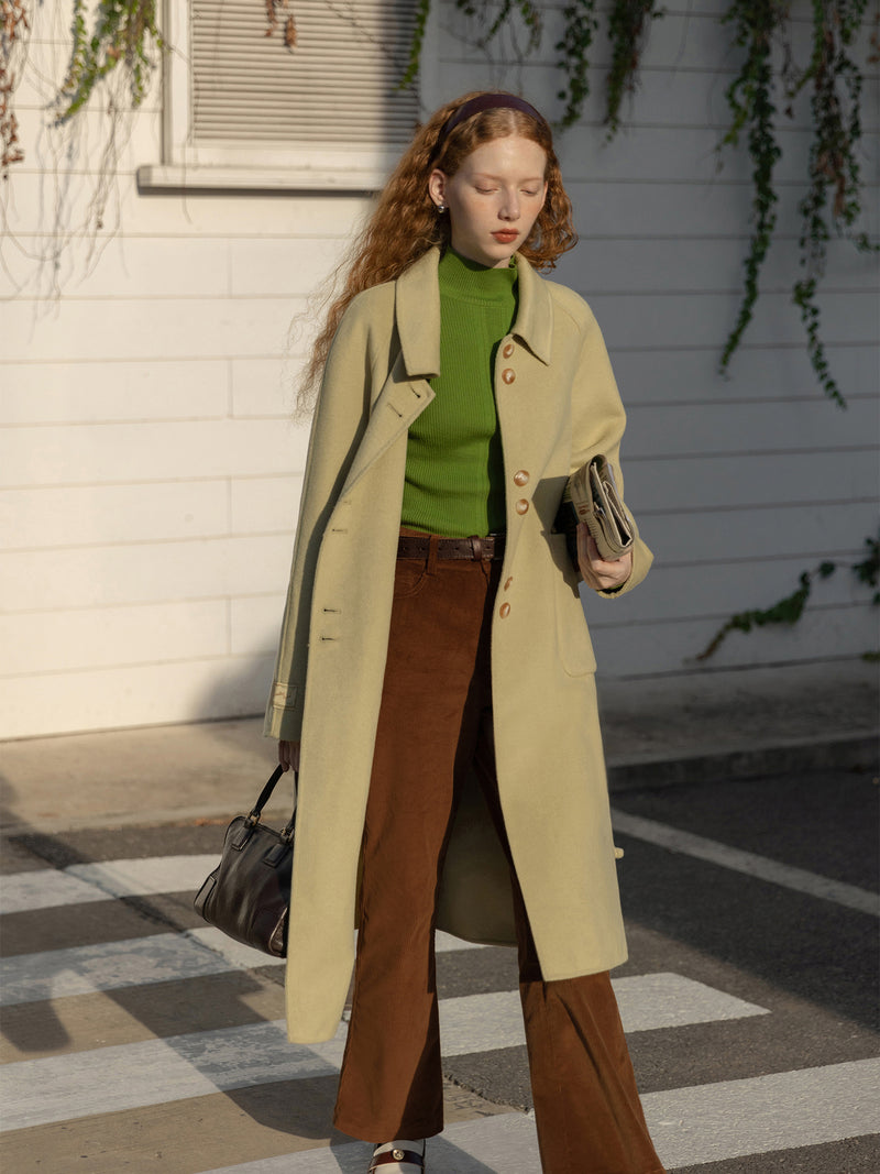 gray brown corduroy flared pants