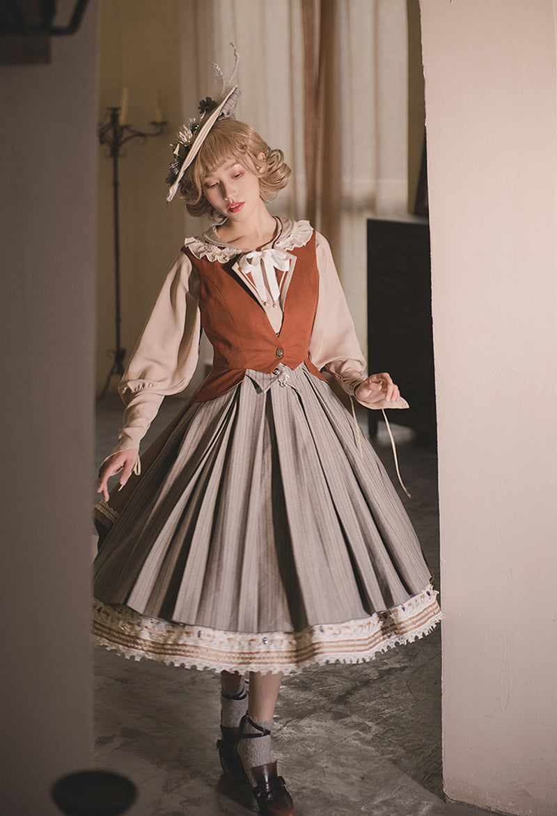 western princess embroidered jumper skirt
