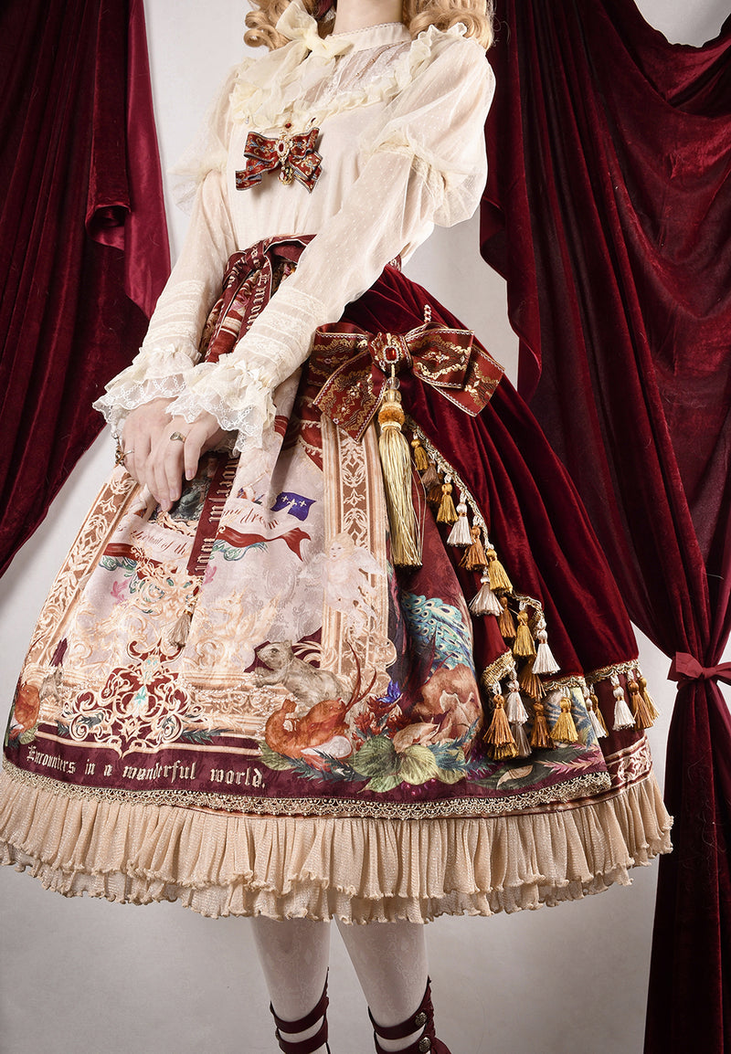 Oil painting patchwork skirt of a noble lady [Scheduled to be shipped from mid-March to late April 2023]