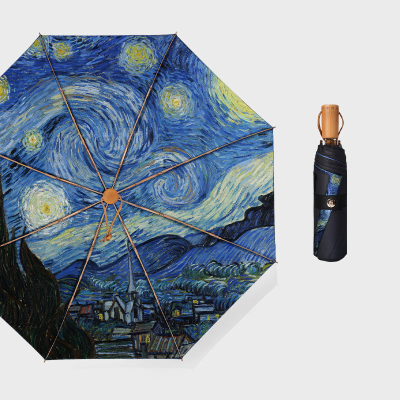 The Starry Night Folding Umbrella