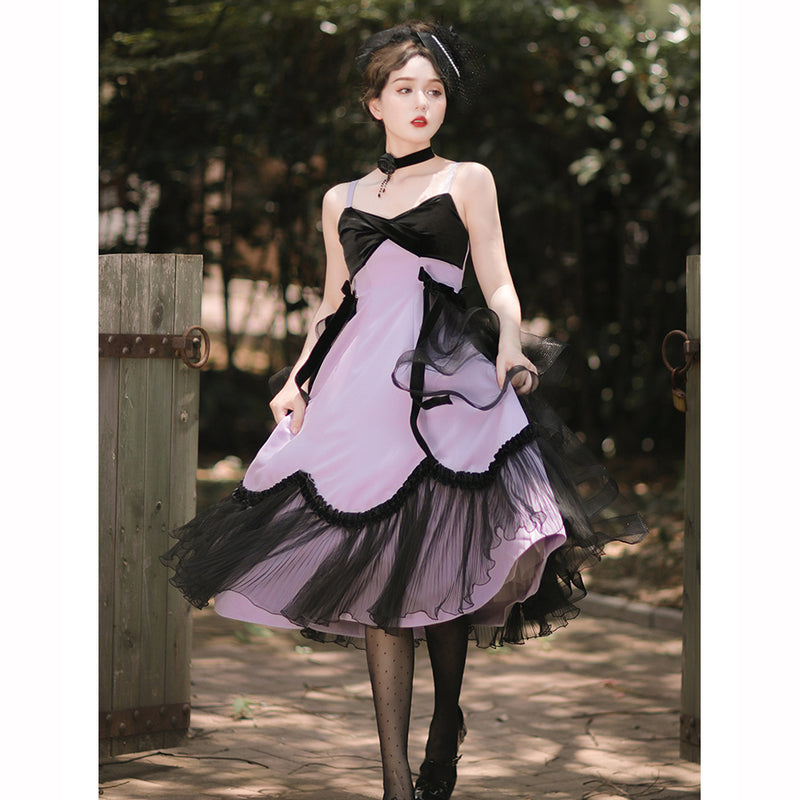 薄紫のお嬢様のクラシカルジャンパースカート – ManusMachina