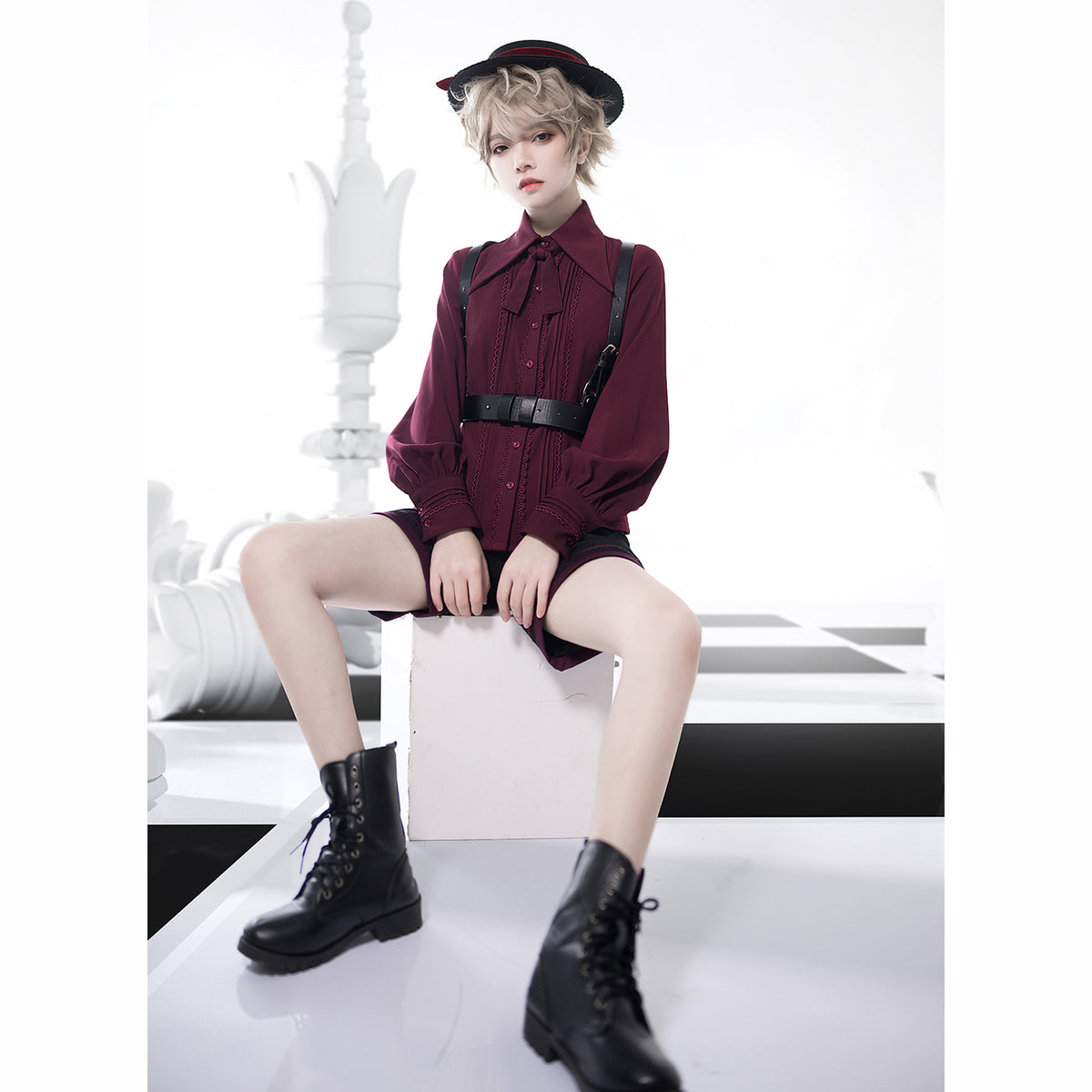 中世貴族の刺繍リボンブラウス – ManusMachina