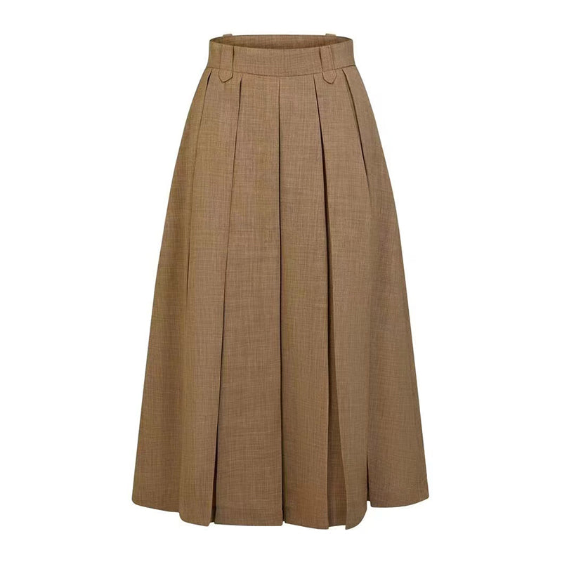 Western lady's classical pleated skirt