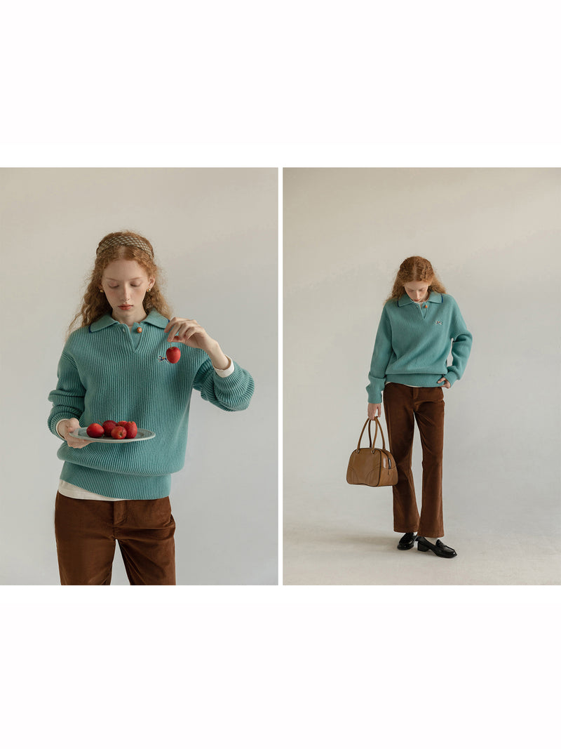 gray brown corduroy flared pants