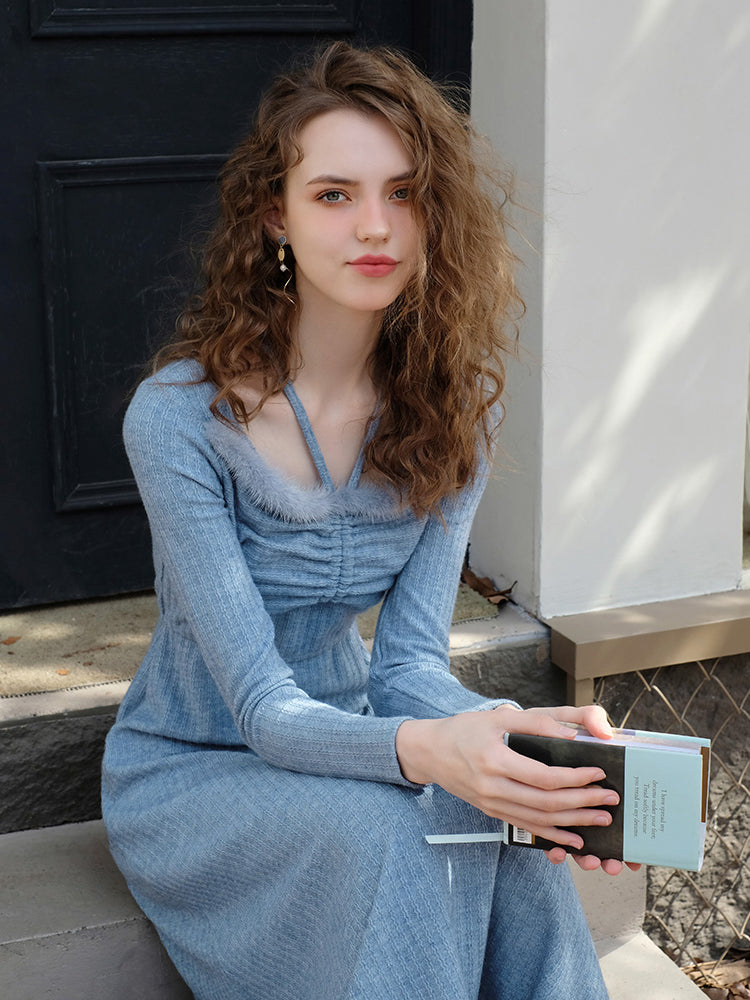 Western lady's slim dress