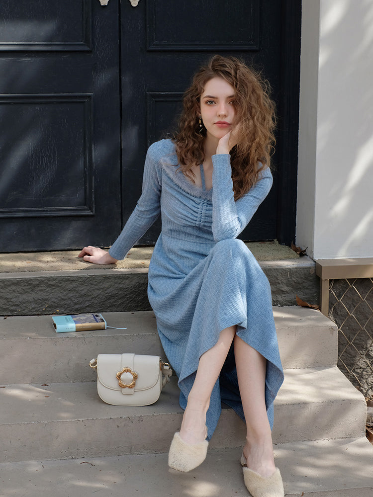 Western lady's slim dress