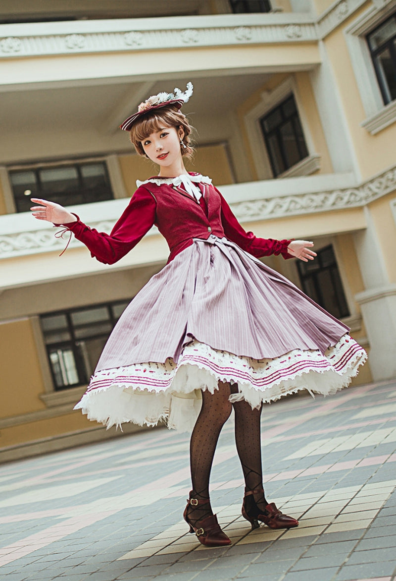 western princess embroidered jumper skirt