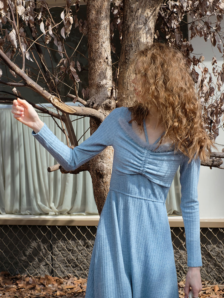 Western lady's slim dress