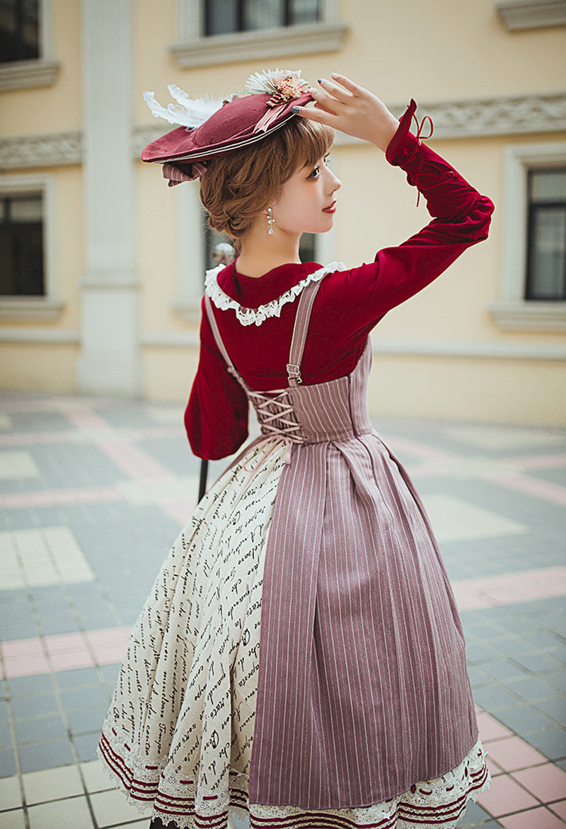 western princess embroidered jumper skirt