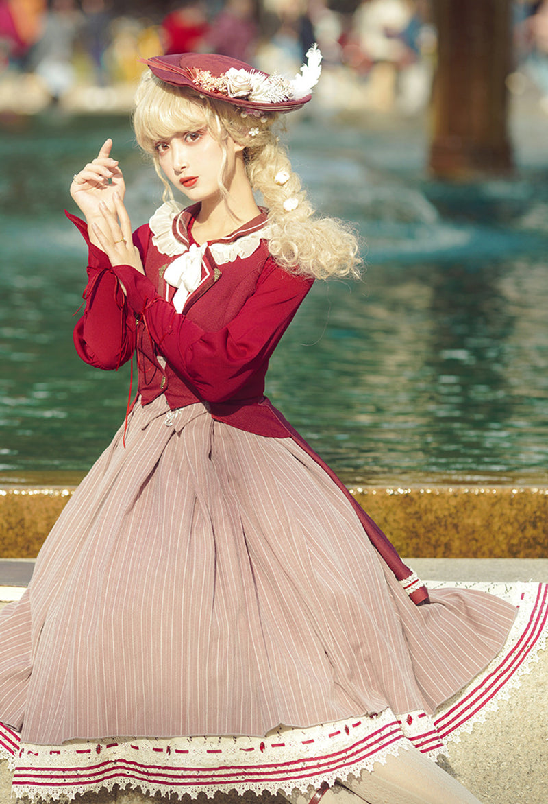 western princess embroidered jumper skirt