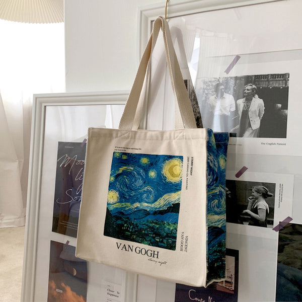 The starry night tote bag
