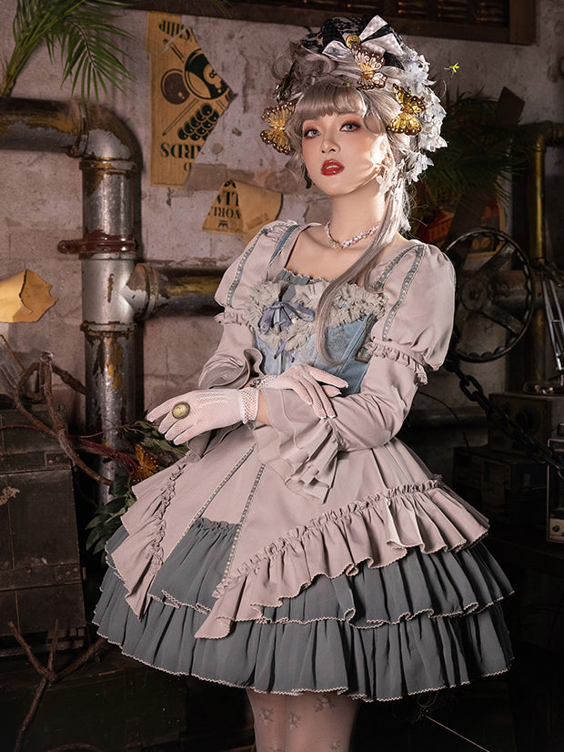 Western Aristocrat's Daughter's Floral Frill Corset [Scheduled to be shipped in early May 2023]