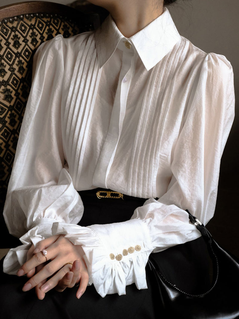 Countess's White Classical Blouse