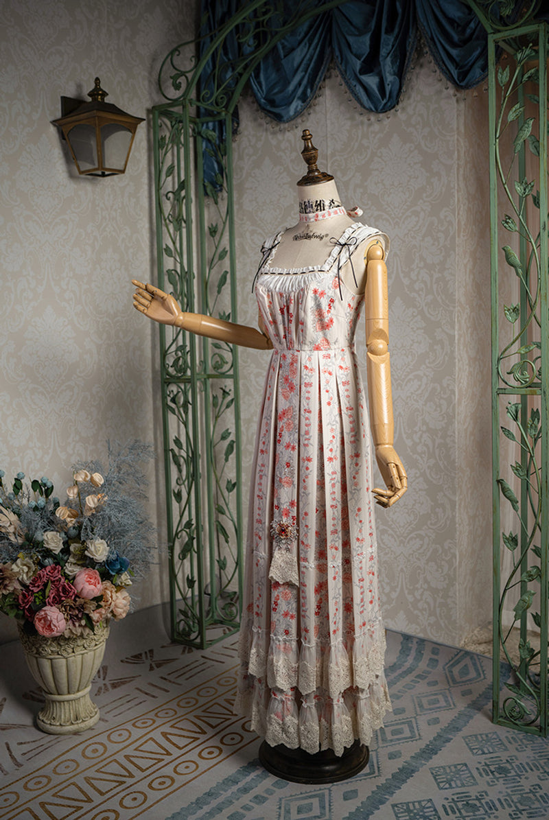 Splendid Queen Floral Sleeveless Dress