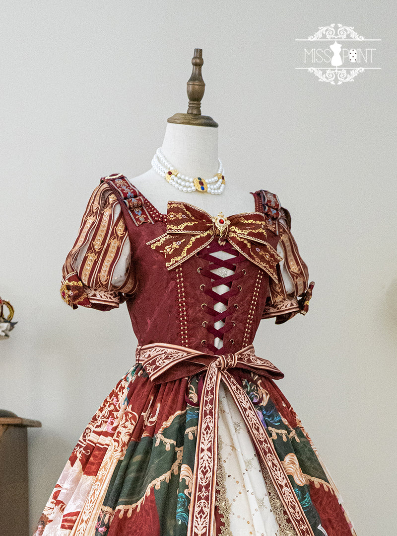 Noble lady's oil painting corset dress [scheduled to be shipped from mid-March to late April 2023]