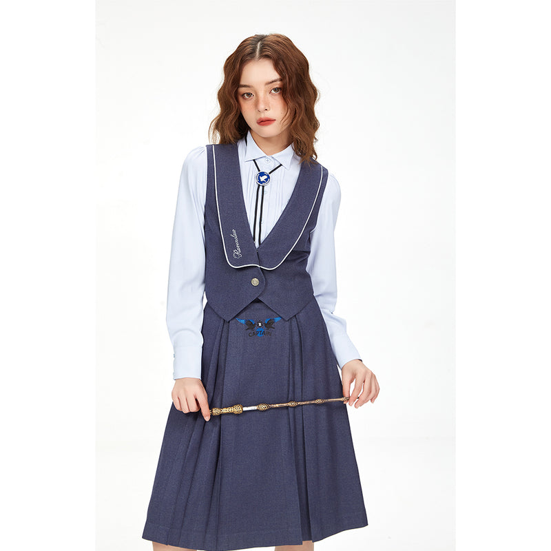 Magic School Embroidered Pleated Blouse