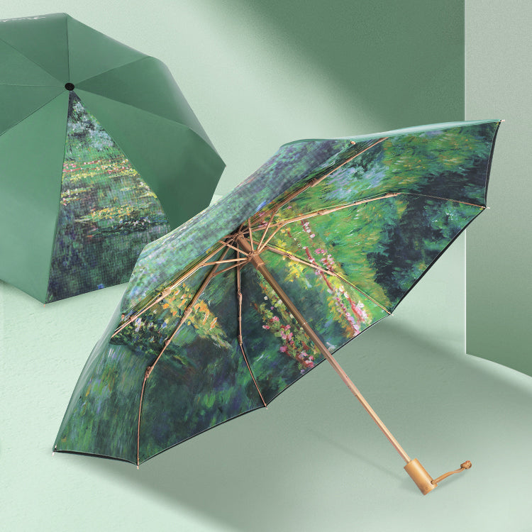 Water Lilies Folding Umbrella