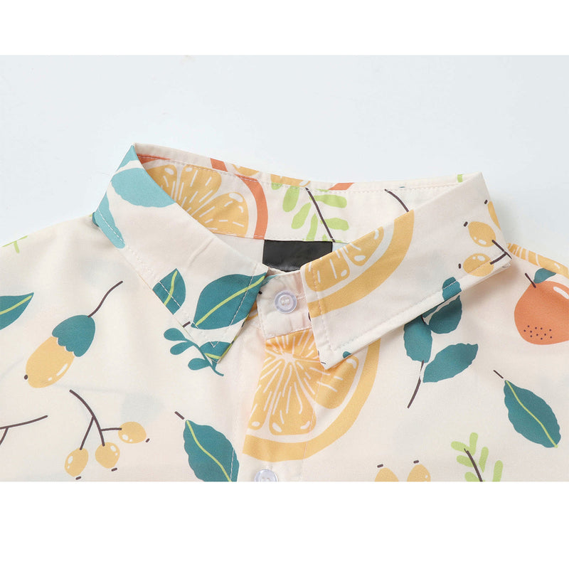 Citrus and Nuts and Floral Patterns Blouse