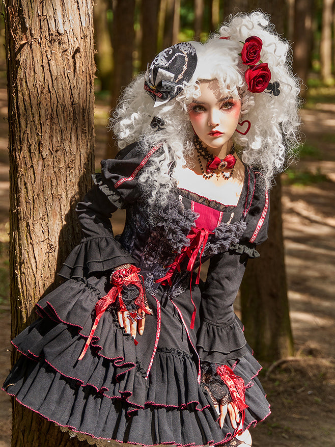 Western Aristocrat's Daughter's Floral Frill Corset [Scheduled to be shipped in early May 2023]