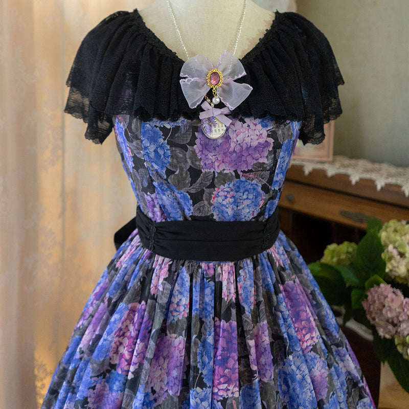 hydrangea flower crowd elegant dress