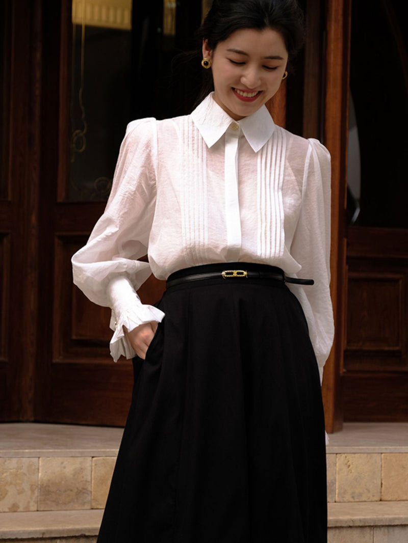 Countess's White Classical Blouse