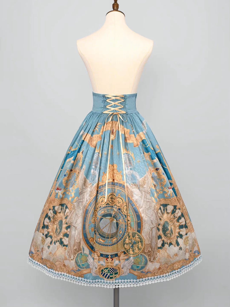 Prague Astronomical Clock Corset Skirt [Planned to be shipped from early July to late July 2023]