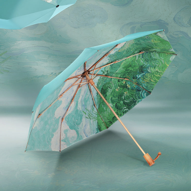 Green Wheat Fields folding umbrella