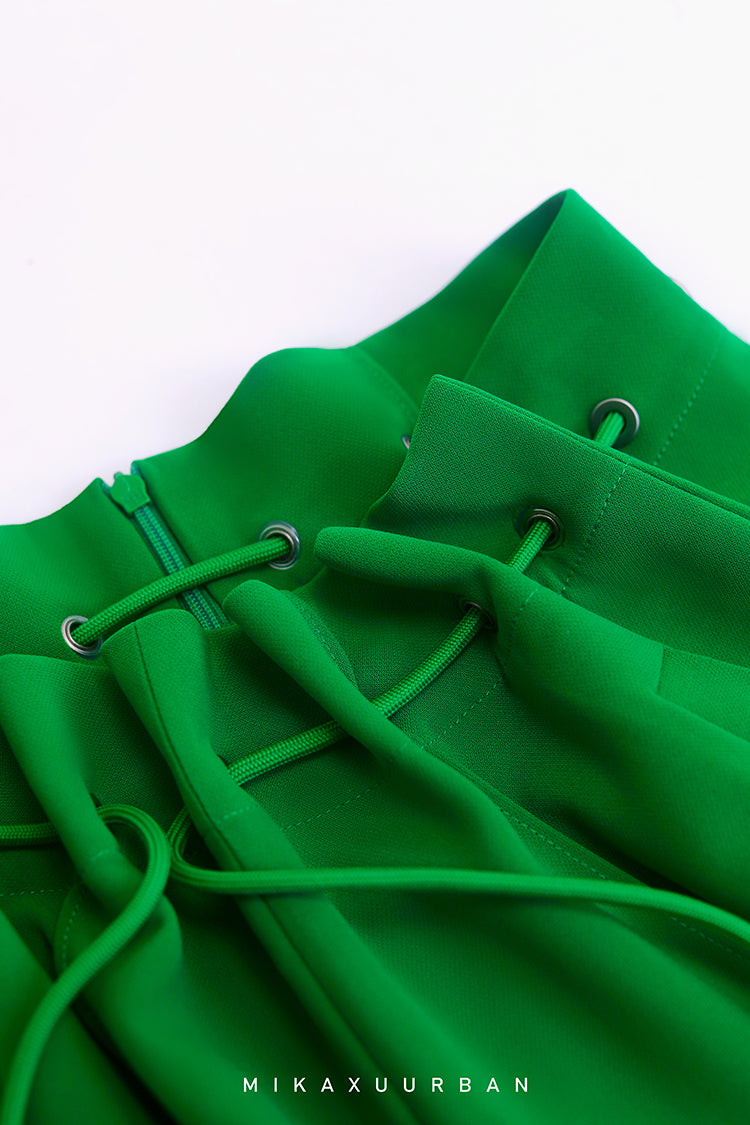 Summer Green High Waist Casual Pants