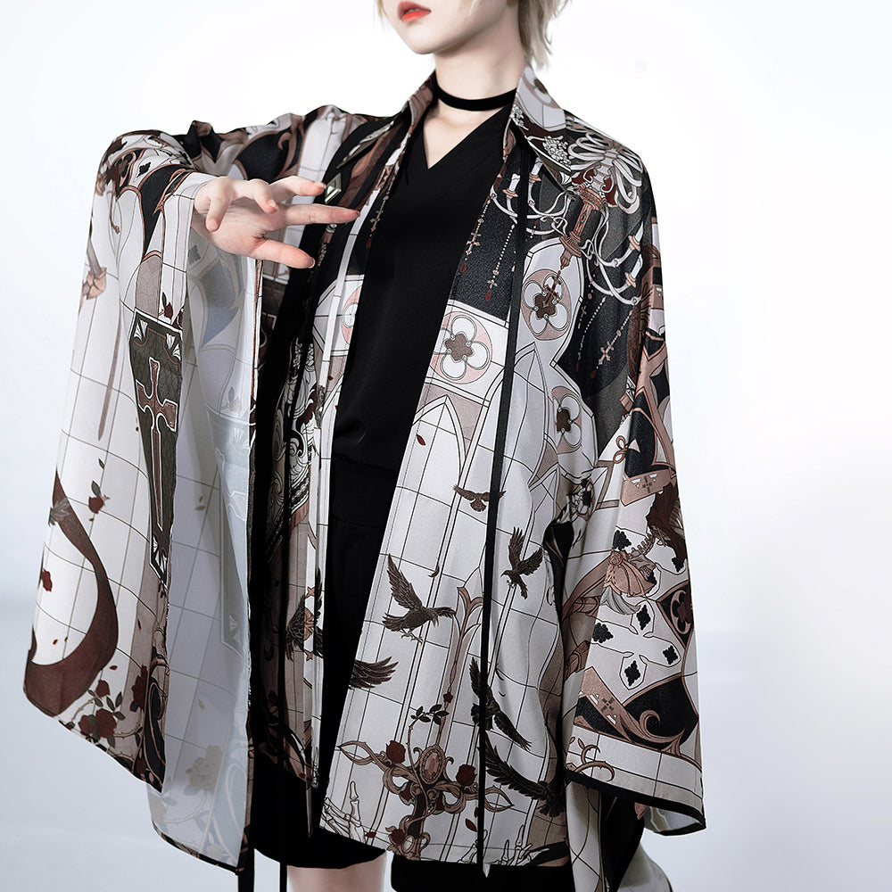 着物カーディガン　ボレロ　マクブリング　ゴシック　龍柄　コスプレ 着物カーディガン ボレロ マクブリング ゴシック 龍柄 コスプレ 【公式