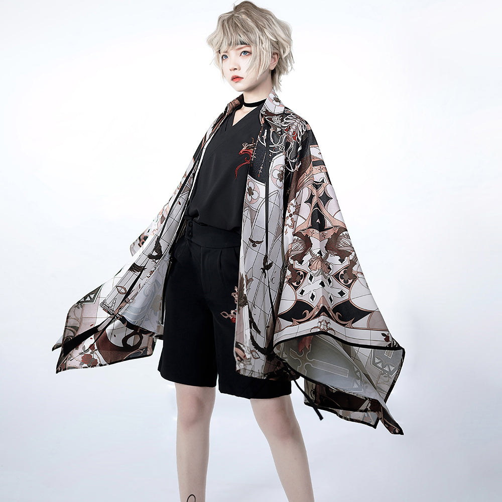 古城の薔薇と剣のゴシックカーディガン – ManusMachina