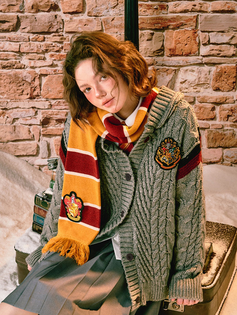 magic school embroidered scarf