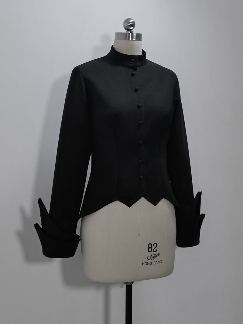 Black Knight Gothic High Neck Blouse[Planned to be shipped in early May 2023]