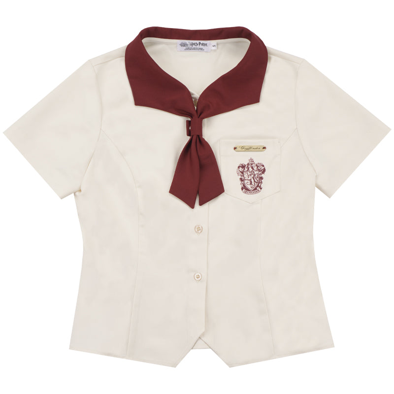 magic school embroidered scarf blouse