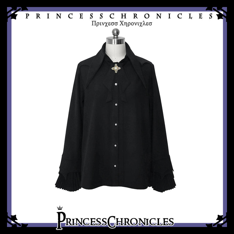 black knight gothic blouse and bow tie